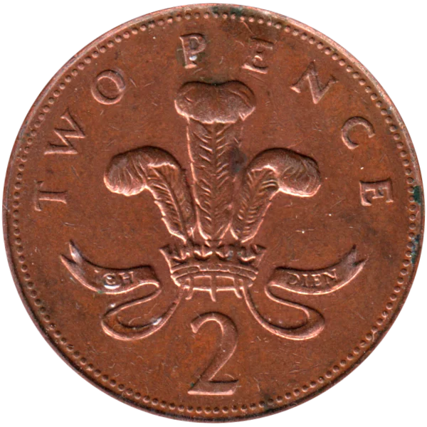 2 pence, 1994 Reverse