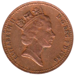 Preview 1 penny, 1986 obverse