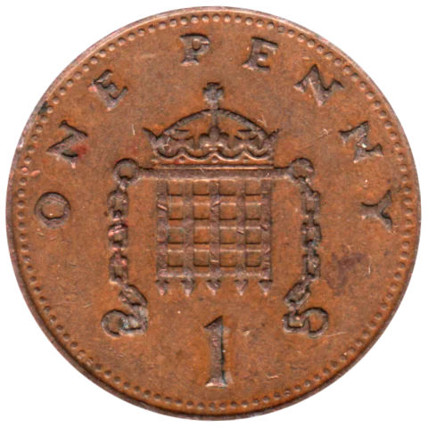1 penny, 1986 Reverse