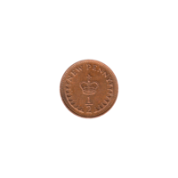 Preview ½ penny, 1975 reverse