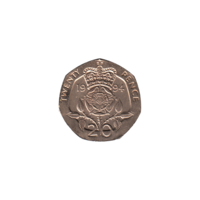 Preview 20 pence, 1994 reverse
