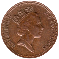 Preview 1 penny, 1988 obverse