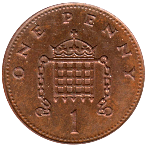 1 penny, 1988 Reverse