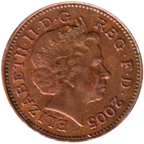 1 penny, 2005 Obverse