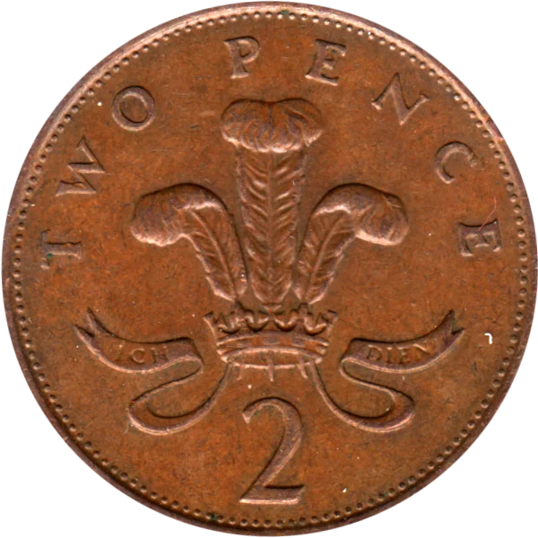 2 pence, 1986 Reverse