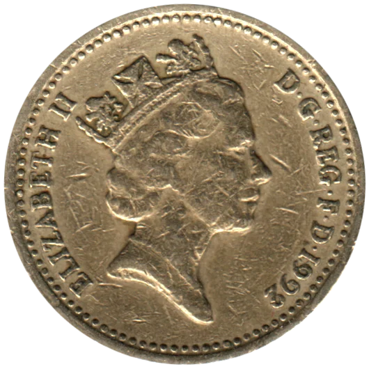 1 Pound, 1992 Obverse