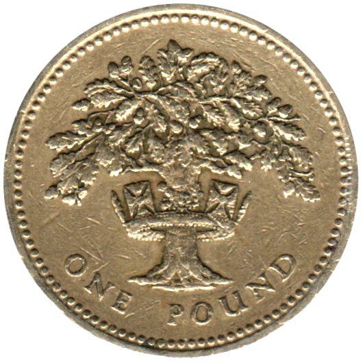1 Pound, 1992 Reverse