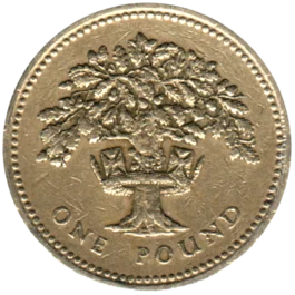 Preview 1 Pound, 1992 reverse