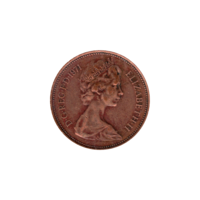Preview 2 pence, 1971 obverse