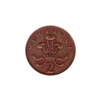 Preview 2 pence, 1971 reverse