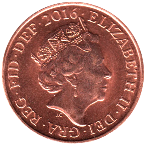1 penny, 2016 Obverse