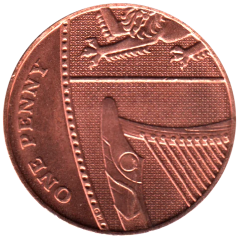 1 penny, 2016 Reverse