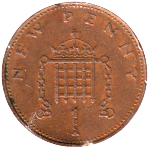 1 penny, 1971 Reverse