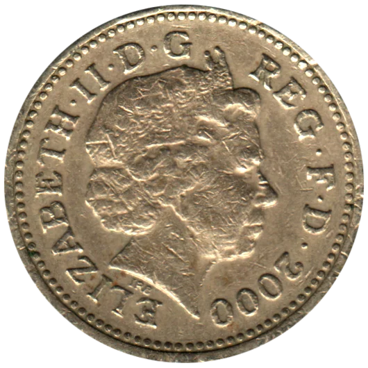 1 Pound, 2000 Obverse