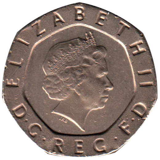 20 pence, 2005 Obverse