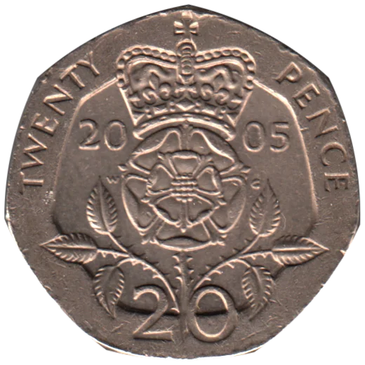 20 pence, 2005 Reverse