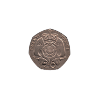 Preview 20 pence, 2005 reverse