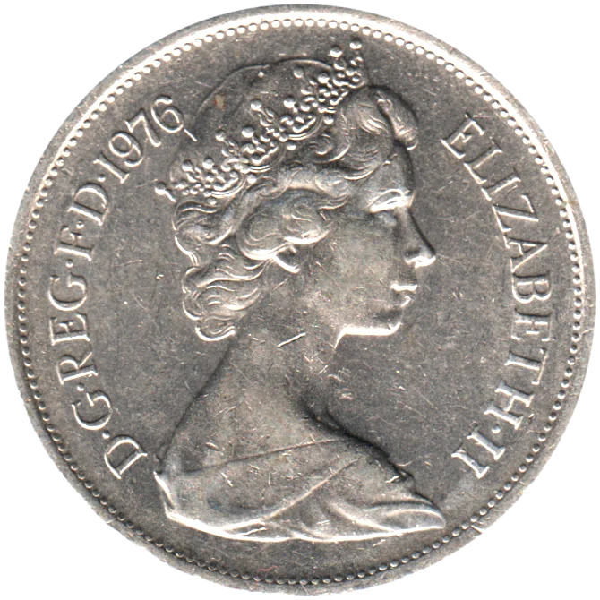 10 pence, 1976 Obverse