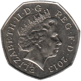 Preview 50 pence, 2013 obverse