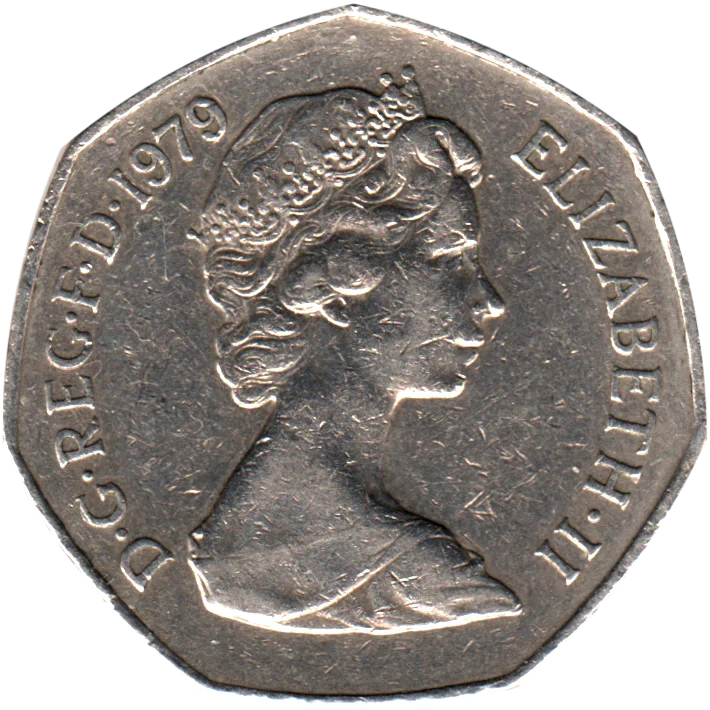 50 pence, 1979 Obverse