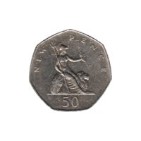 Preview 50 pence, 1979 reverse