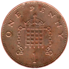 Preview 1 penny, 1996 reverse