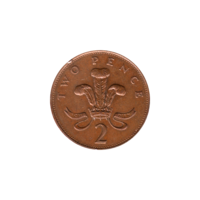 Preview 2 pence, 1985 reverse