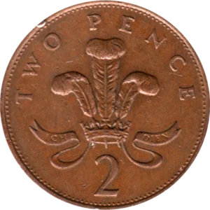 Preview 2 pence, 1985 reverse