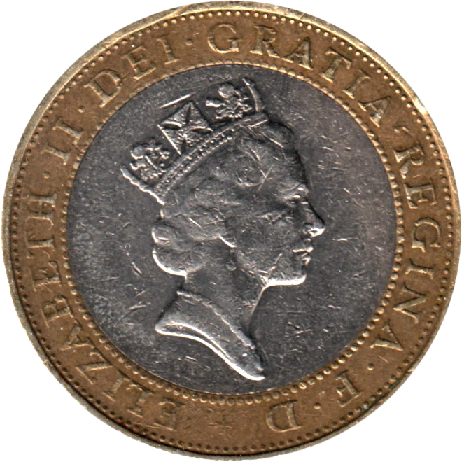 2 Pounds, 1997 Obverse