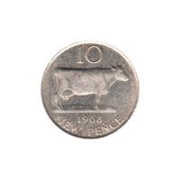Preview 10 pence, 1968 reverse