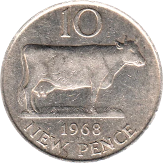 Preview 10 pence, 1968 reverse