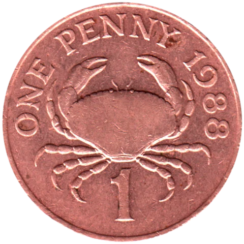 1 penny, 1988 Reverse
