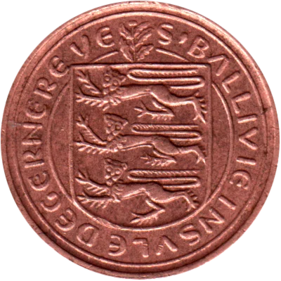 ½ penny, 1971 Obverse