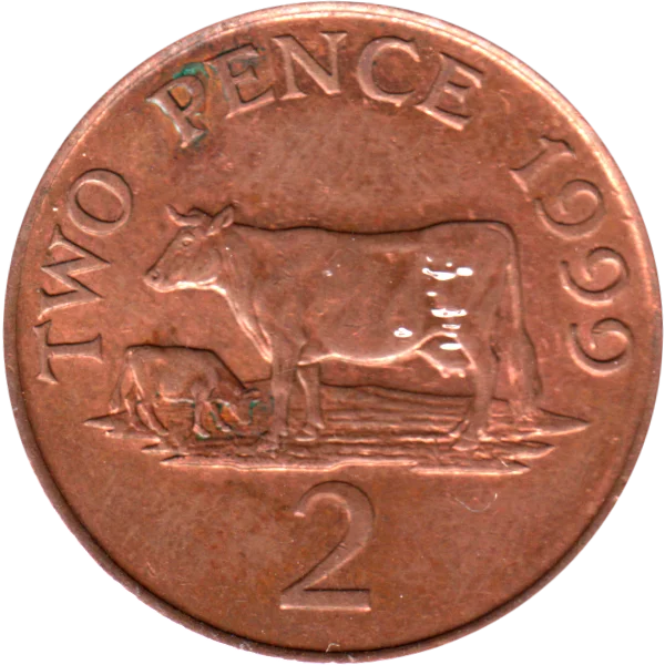 2 pence, 1999 Reverse