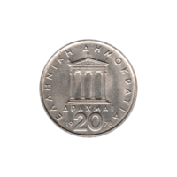 Preview 20 Drachmes, 1978 reverse