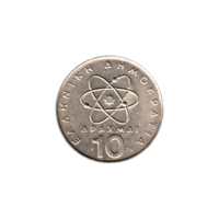 Preview 10 Drachmes, 1976 reverse