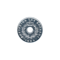 Preview 10 lepta, 1954 obverse