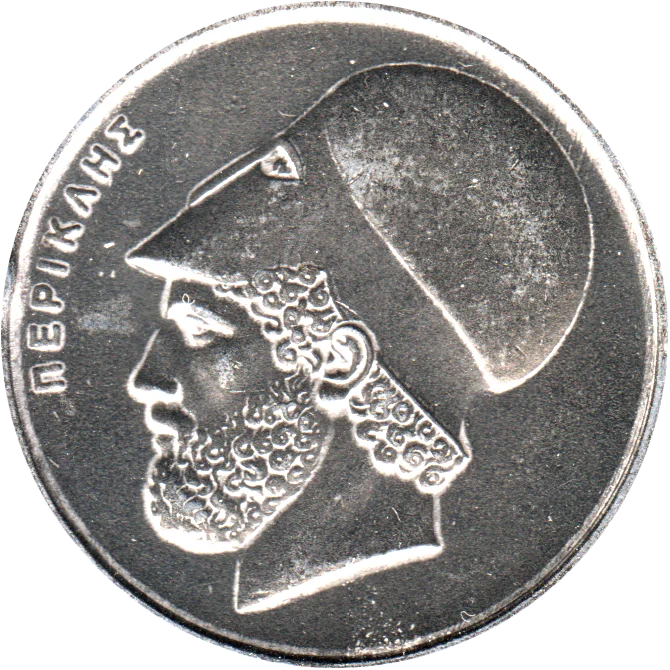 20 Drachmes, 1976 Obverse