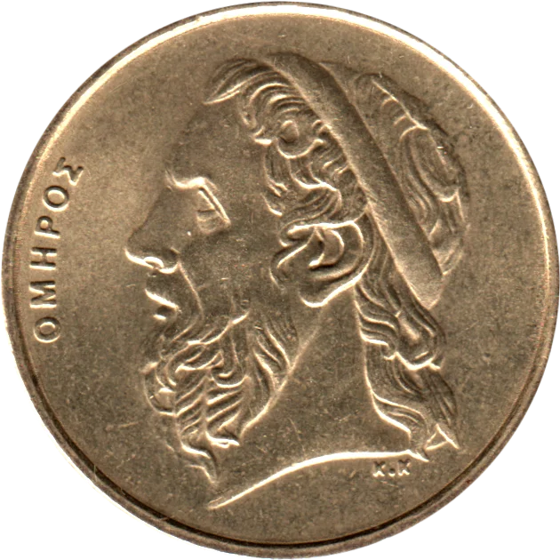 50 Drachmes, 1990 Obverse