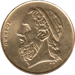 Preview 50 Drachmes, 1990 obverse