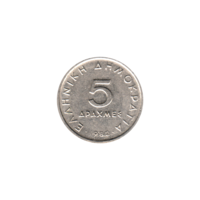 Preview 5 Drachmes, 1982 reverse