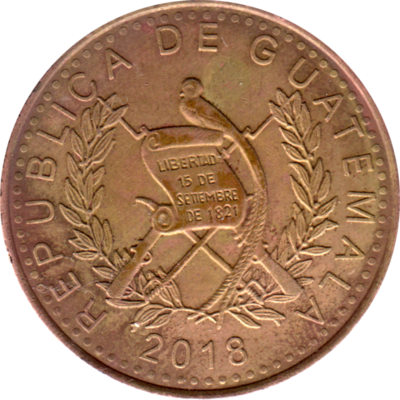 1 Quetzal, 2018 Obverse
