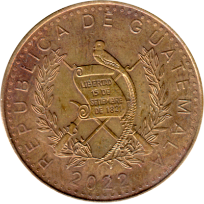 1 Quetzal, 2022 Obverse