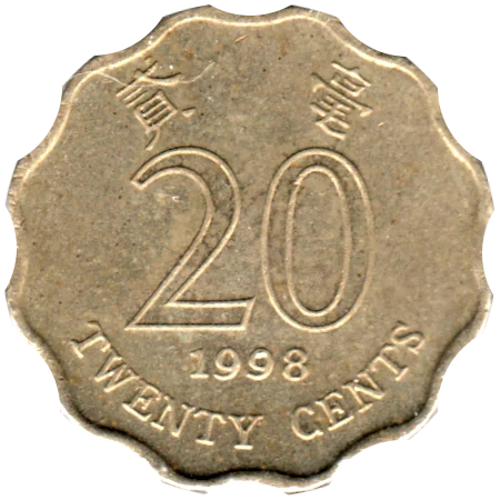 20 cents, 1998 Reverse