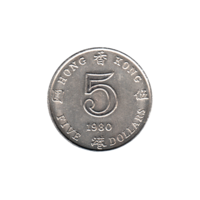 Preview 5 Dollars, 1980 reverse