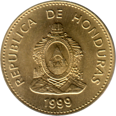 5 centavos, 1999 Obverse