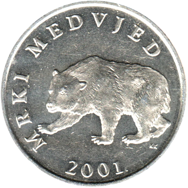 5 Kune, 2001 Obverse