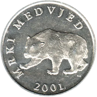 Preview 5 Kune, 2001 obverse