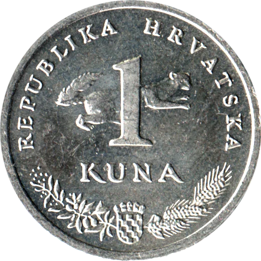 1 Kuna, 1993 Reverse