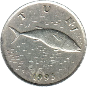 Preview 2 Kune, 1993 obverse